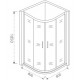 Душевой уголок Good Door Infinity R-80-C-CH четверть круга, двери распашные