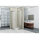 Душевой уголок Good Door Infinity R-100-C-CH четверть круга, двери распашные