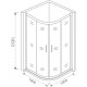 Душевой уголок Good Door Infinity R-100-C-CH четверть круга, двери распашные