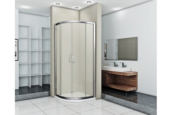 Душевой уголок Good Door Infinity R-80-G-CH четверть круга, двери распашные