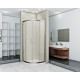 Душевой уголок Good Door Infinity R-80-G-CH четверть круга, двери распашные