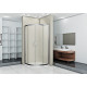 Душевой уголок Good Door Infinity R-100-G-CH четверть круга, двери распашные
