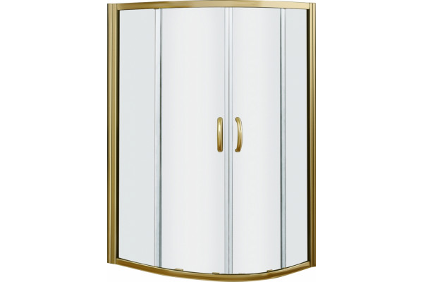 Душевой уголок Good Door Jazze R-120-C-BR прямоугольный-асимметричный, двери раздвижные