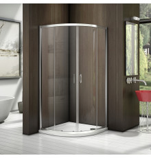 Душевой уголок Good Door Latte R-90-C-WE четверть круга, двери раздвижные