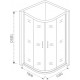 Душевой уголок Good Door Latte R-100-C-WE четверть круга, двери раздвижные