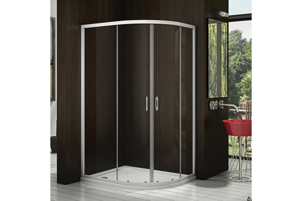 Душевой уголок Good Door Latte R-120-C-WE прямоугольный-асимметричный, двери раздвижные