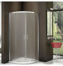 Душевой уголок Good Door Latte R-80-G-WE четверть круга, двери раздвижные