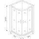 Душевой уголок Good Door Latte R-80-G-WE четверть круга, двери раздвижные
