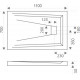 Поддон для душа Good Door Атриум 110x70 прямоугольный, низкий