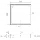 Поддон для душа Good Door Аполло 90x90 квадратный, средний