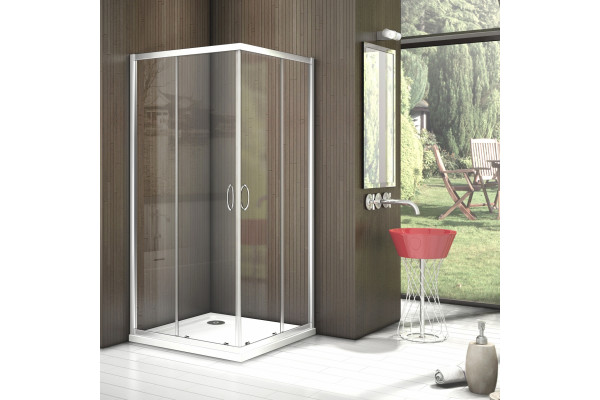 Душевой уголок Good Door Latte CR-90-C-WE 90x90 квадратный, двери раздвижные