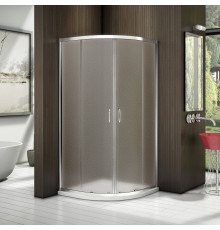 Душевой уголок Good Door Latte R-90-G-WE четверть круга, двери раздвижные