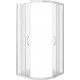 Душевой уголок Good Door Latte R-90-G-WE четверть круга, двери раздвижные
