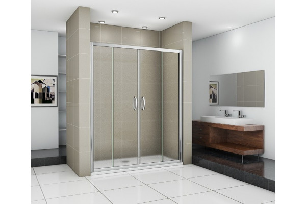 Душевая дверь в нишу Good Door Infinity WTW-TD-150-G-CH раздвижная, стекло рифленое