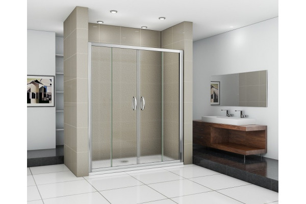 Душевая дверь в нишу Good Door Infinity WTW-TD-170-G-CH раздвижная, стекло рифленое