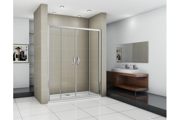 Душевая дверь в нишу Good Door Infinity WTW-TD-170-C-CH раздвижная, стекло прозрачное