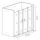 Душевая дверь в нишу Good Door Infinity WTW-TD-170-C-CH раздвижная, стекло прозрачное