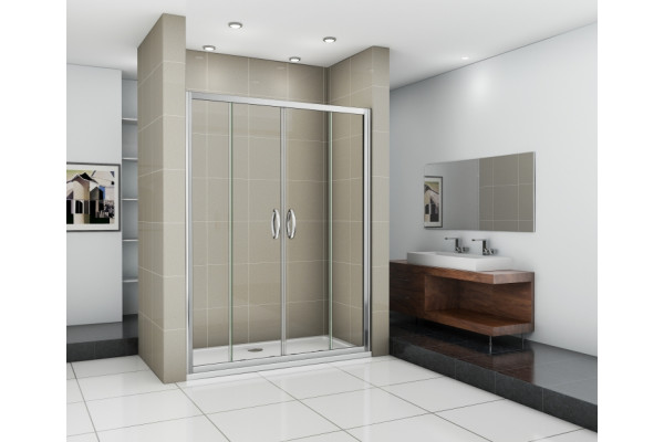 Душевая дверь в нишу Good Door Infinity WTW-TD-150-C-CH раздвижная, стекло прозрачное