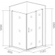 Душевой уголок Good Door Infinity WTW+SP-C-CH 110x80 прямоугольный, двери раздвижные