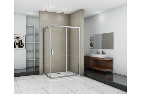 Душевой уголок Good Door Infinity WTW+SP-C-CH 110x80 прямоугольный, двери раздвижные