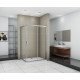 Душевой уголок Good Door Infinity WTW+SP-C-CH 110x80 прямоугольный, двери раздвижные