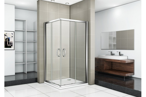 Душевой уголок Good Door Infinity CR-90-C-CH 90x90 квадратный, двери раздвижные
