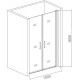 Душевая дверь в нишу Good Door Pandora SD-100-T-CH распашная, стекло прозрачное