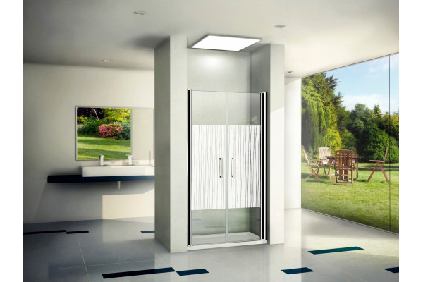 Душевая дверь в нишу Good Door Pandora SD-100-T-CH распашная, стекло прозрачное