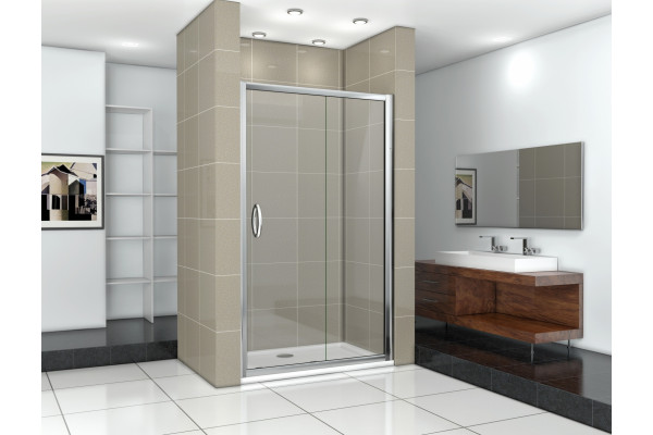 Душевая дверь в нишу Good Door Infinity WTW-120-C-CH раздвижная, стекло прозрачное