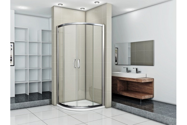 Душевой уголок Good Door Infinity R-90-C-CH четверть круга, двери распашные