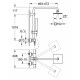 Душевая стойка Grohe Euphoria 150  хром, штанга 113.2 см, шланг 175 см