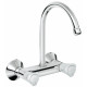 Смеситель для кухонной мойки Grohe Costa L, настенный с высоким изливом, двухвентильный, хром