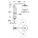 Душевая стойка Grohe Rainshower  хром, штанга 112.8 см, шланг 175 см