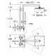 Душевая стойка Grohe Euphoria XXL Cube 230  хром, штанга 116.7 см