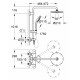 Душевая стойка Grohe Euphoria XXL System 210  хром, штанга 113.2 см