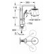 Душевая стойка Grohe Euphoria System 180  хром, штанга 112.7 см