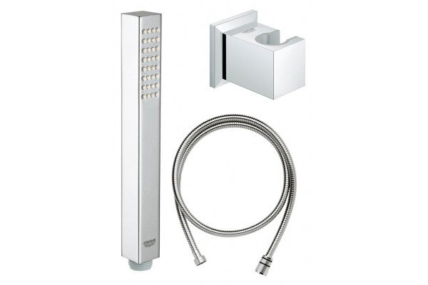 Душевой гарнитур Grohe Cube  хром, штанга 21.6 см, шланг металлический 150 см
