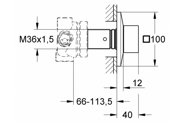 Переключатель потоков Grohe Allure Brilliant 19798000 на три потребителя однорычажный, хром
