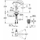 Смеситель Grohe Atrio New 32043003 для раковины однорычажный, хром
