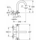 Смеситель Grohe Atrio New 25010003 для ванны с душем, двухвентильный, хром