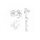 Гигиенический душ Grohe BauCurve комплект хром, шланг металлический 125 см