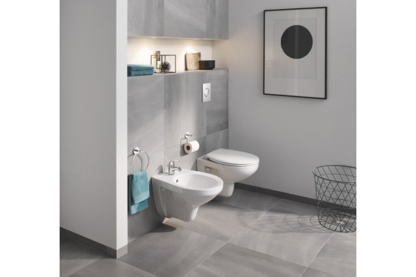Биде подвесное Grohe Bau Ceramic 39433000 цвет белый, овальное, 37x52.6 см