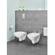 Биде подвесное Grohe Bau Ceramic 39433000 цвет белый, овальное, 37x52.6 см