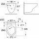 Биде подвесное Grohe Bau Ceramic 39433000 цвет белый, овальное, 37x52.6 см