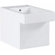 Биде напольное Grohe Cube Ceramic 3948700H цвет белый, прямоугольное, 38x56.5 см