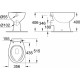 Унитаз приставной Grohe Bau Ceramic 39430000 белый, овальный, 35.7x51.5 см