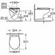 Унитаз подвесной Grohe Bau Ceramic 39351000 белый, овальный, 36.8x53.1 см