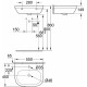Раковина Grohe Euro Ceramic 39336000 цвет белый, полукруглая