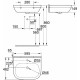 Раковина Grohe Euro Ceramic 39335000 цвет белый, полукруглая