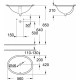 Раковина Grohe Bau Ceramic 39423000 цвет белый, овальная